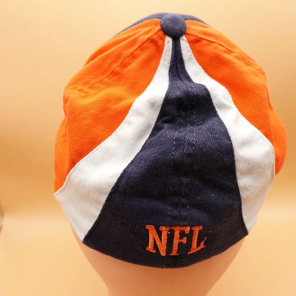 Chicago Bears Hat Cap Strap Back One Size Navy Orange White NFL Football Mens